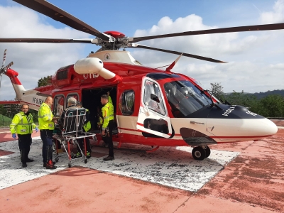 Malore per un 70enne sui monti di Valle Castellana, trasporto in elisoccorso al Mazzini
