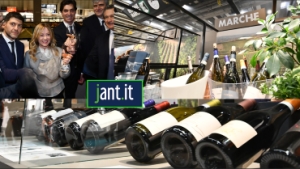 Al Vinitaly 2026 Giorgia Meloni in visita allo stand della Regione Marche