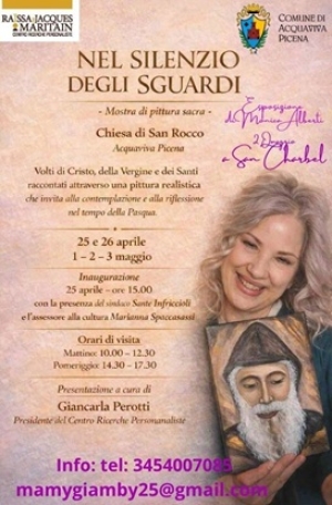 &ldquo;Nel silenzio degli sguardi: secondo omaggio a san Charbel di Monica Alberti&rdquo;