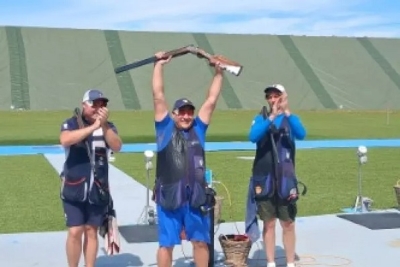 Agli Europei di Tiro a volo, nella Fossa, l'Italia è d'oro con Fabbrizi