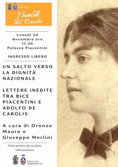 Circolo dei Sambenedettesi, lunedì 24 Novembre appuntamento presso Palazzo Piacentini