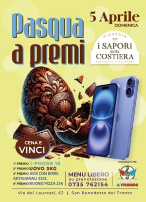 Pasqua 2026 a premi con la Pizzeria I Sapori della Costiera