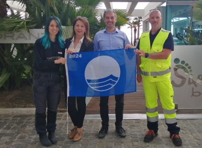 Bandiera Blu consegnata a tutti gli operatori balneari