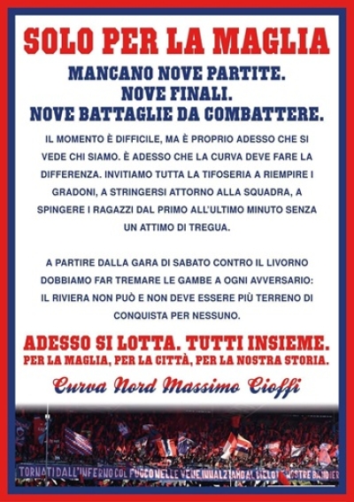 Nove partite, nove battaglie. La tifoseria unita per evitare un possibile ritorno tra i dilettanti
