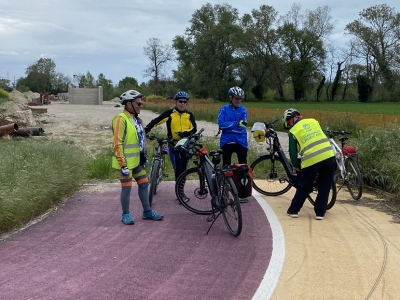 RICOGNIZIONE LUNGO LA COSTA DI MACERATA E FERMO PER LA CICLOVIA ADRIATICA