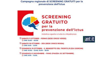 Screening itineranti di A. L. I. Ce. Marche ODV  per la prevenzione dell' ICTUS