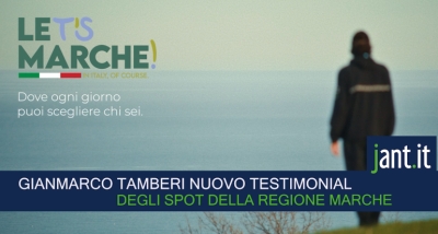 E' GIANMARCO TAMBERI NUOVO TESTIMONIAL DELLA REGIONE MARCHE