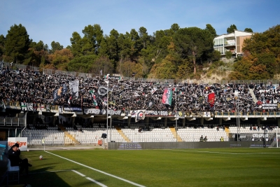 Ascoli Calcio - Sold out il settore ospiti di Guidonia: il popolo bianconero attorno alla squadra