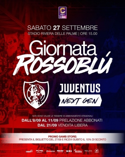 Samb – Juve Next Gen sarà giornata rossoblù