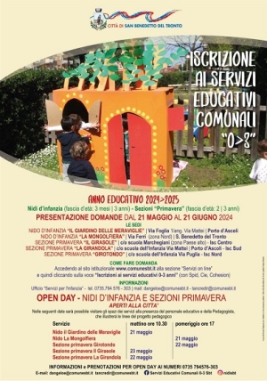 Aperte le iscrizioni per i nidi d&rsquo;infanzia e le sezioni &ldquo;Primavera&rdquo;