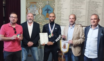 Ricevuto nei giorni scorsi al Palazzo Comunale di Fermo Taher Echikr, neo campione italiano di karate