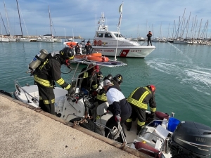 Esercitazione marittima nel porto di San Benedetto, collaborazione, sinergia e formazione per il futuro