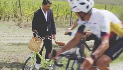 Video con Macchini per promuovere il percorso cicloturistico Strade di Marca