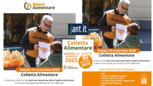 SABATO 15 NOVEMBRE, IN TUTTA ITALIA, LA 29^ GIORNATA NAZIONALE DELLA COLLETTA ALIMENTARE