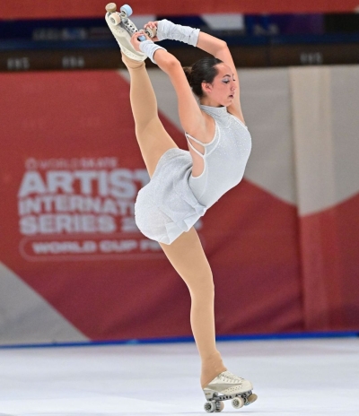 Pattinaggio Internazionale: Allegra Ionni brilla all’Artistic International Series 2025 a Reggio Emilia