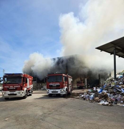 Incendio alla Italservizi di San Benedetto, ingenti i danni subiti