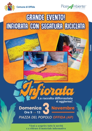 Infiorata di Piazza del Popolo a Offida: un evento speciale dedicato all&rsquo;ambiente e alla sostenibilit&agrave;