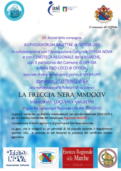 Offida - Manifestazione di tiro con l’arco “La freccia nera MMXXIV”