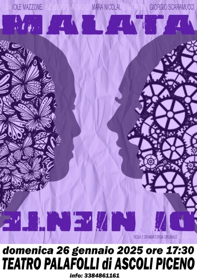 MALATA DI NIENTE:  domenica 26 gennaio al PalaFolli di Ascoli Piceno