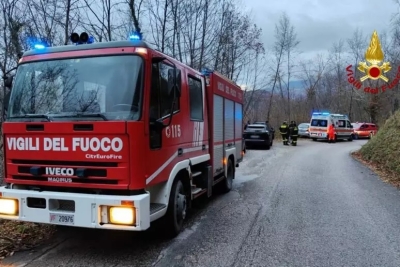 In salvo cercatore di tartufi scivolato su un pendio