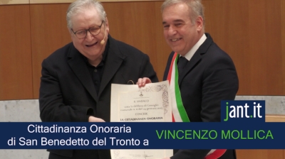 Vincenzo Mollica è cittadino onorario di San Benedetto del Tronto