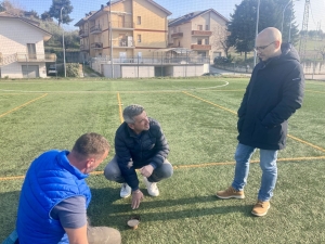 Piane di Morro: in fase di conclusione i lavori di risistemazione del campo di calcio a 5