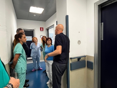 Pronto soccorso ospedale 'Mazzoni' Ascoli: sopralluogo del dg Maraldo e confronto con gli operatori per migliorare l'organizzazione del servizio
