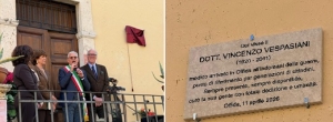 Offida dedica una targa in ricordo di Vincenzo Vespasiani