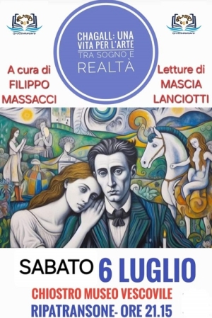 L&rsquo;associazione culturale Pelasgo 968 di Grottammare propone un evento dedicato a Chagall