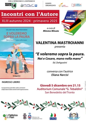 VALENTINA MASTROIANNI PRESENTA IL LIBRO &rdquo;E VOLEREMO SOPRA LA PAURA&rdquo;