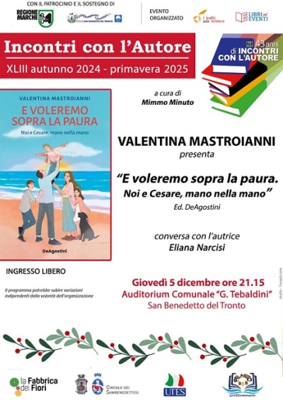 VALENTINA MASTROIANNI PRESENTA IL LIBRO ”E VOLEREMO SOPRA LA PAURA”