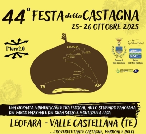 Il 25 e 26 ottobre la 44esima edizione della Festa della Castagna di Leofara