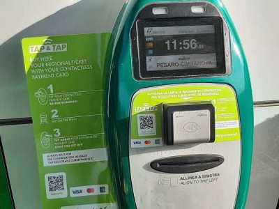 Nelle Marche Tap&Tap, acquisto rapido del biglietto treno Regionale