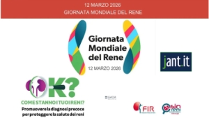 12 marzo 2026 Giornata Mondiale del Rene