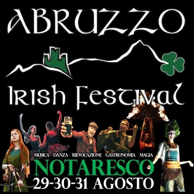 Da domani al 31 agosto 11^ edizione dell’Abruzzo Irish Festival a Notaresco