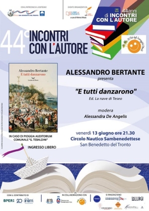 ALESSANDRO BERTANTE APRE LA 44a EDIZIONE DI INCONTRI CON L&rsquo;AUTORE