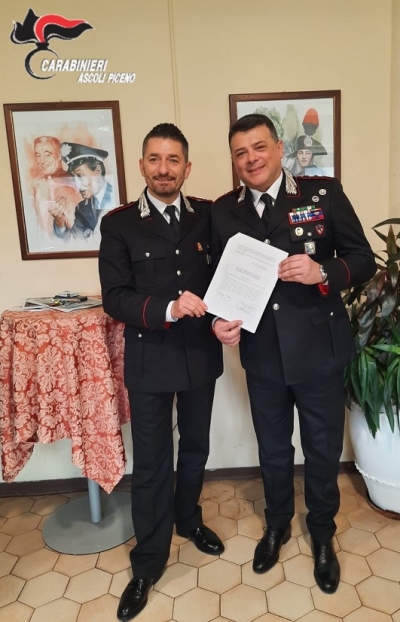 SAN BENEDETTO: IL TENENTE MASSIMILIANO D’ANTONIO PROMOSSO AL GRADO DI CAPITANO