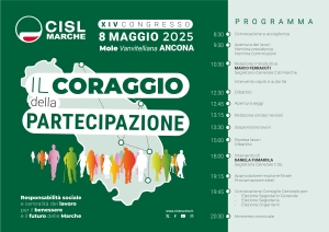 &ldquo;Il coraggio della partecipazione &ldquo;ad Ancona il XIV Congresso della CISL Marche: lavoro, responsabilit&agrave; sociale e futuro della regione