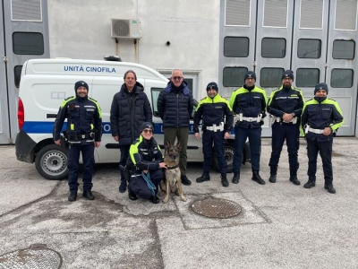 Al via super-team Polizia Locale Civitanova-Ascoli, debutta il cane Ila