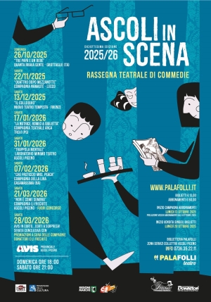 Torna la rassegna di commedie al Teatro PalaFolli di Ascoli Piceno