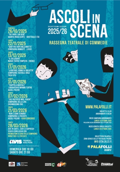 Torna la rassegna di commedie al Teatro PalaFolli di Ascoli Piceno
