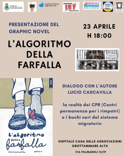 Migranti e CPR, all’Ospitale la graphic novel “L’algoritmo della farfalla”