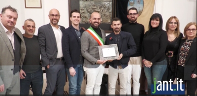 Benemerenza del comune di Castorano per Simone Vagnozzi