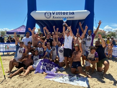 Finale Trofeo Italiano Beach Rugby: si aggiudicano l’edizione 2025 The Rockets (Maschile) e Sabbie Mobili (Femminile)