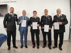 Comando Provinciale Carabinieri di Teramo, saluto di commiato ai militari prossimi al congedo