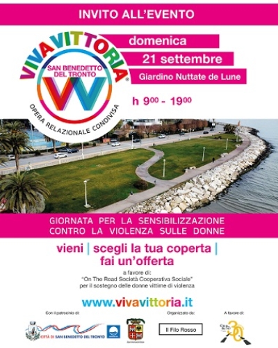 San Benedetto si colora con Viva Vittoria: un gesto collettivo per dire NO alla violenza sulle donne