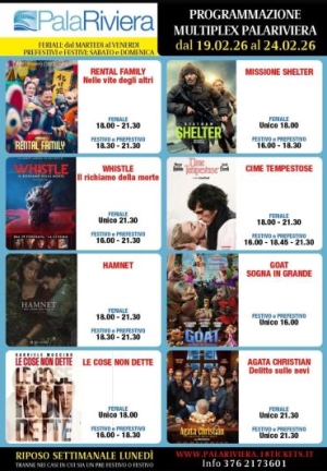 Programmazione settimanale del  Multiplex Palariviera di San Benedetto del Tronto