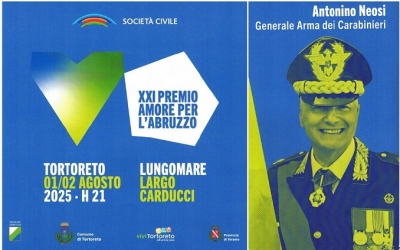 Il Generale di Brigata Antonino NEOSI insignito del XXI Premio “Amore per l’Abruzzo”