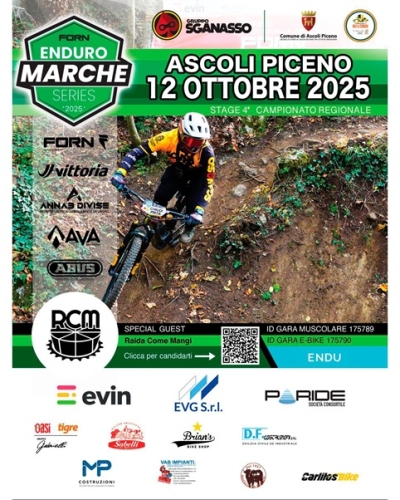 La domenica del ciclismo marchigiano: enduro ad Ascoli Piceno e gioco ciclismo per i più piccoli a Montelabbate il 12 ottobre