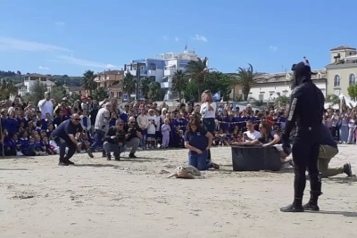 E' tornata in mare la tartaruga caretta caretta Valentina